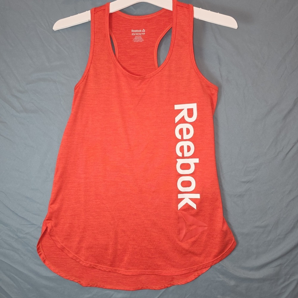 Reebok CrossFit Women's Bright Cadmium PlayDry Elite Fitness Tank Top XS